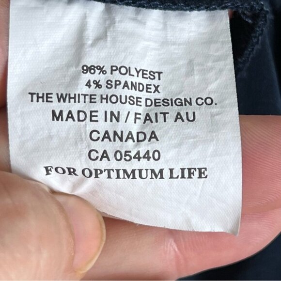 Sympli Navy Scoop Neck Sleeveless Tunic Top Front Pockets Slinky Travel Size 8 - Picture 8 of 11